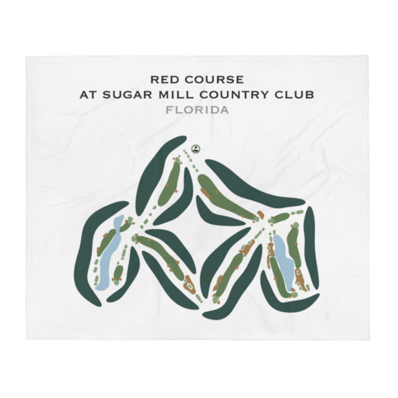 Red Course at Sugar Mill Country Club, Florida - Printed Golf Courses