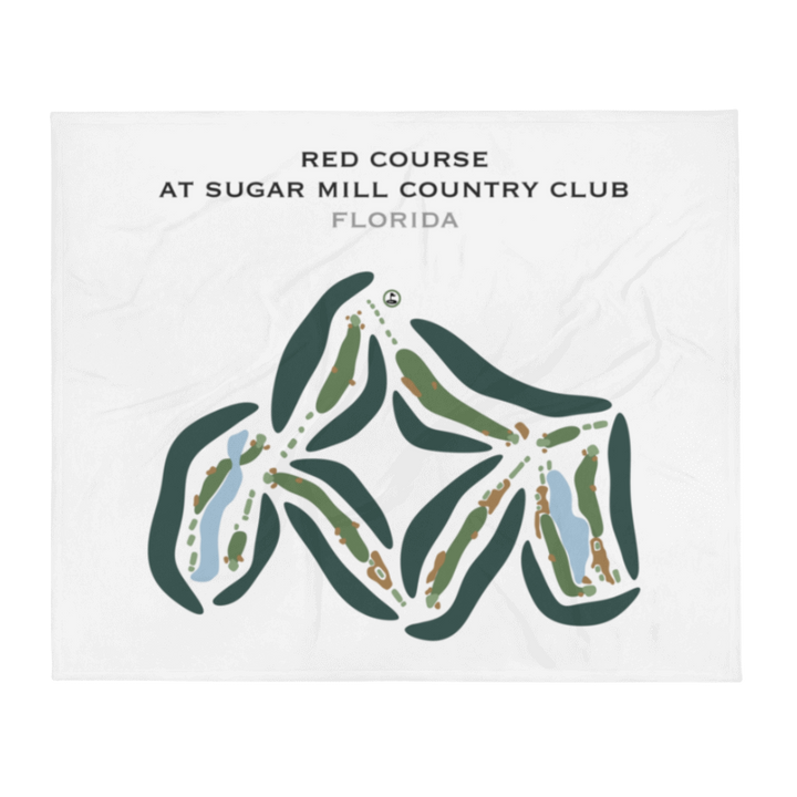 Red Course at Sugar Mill Country Club, Florida - Printed Golf Courses