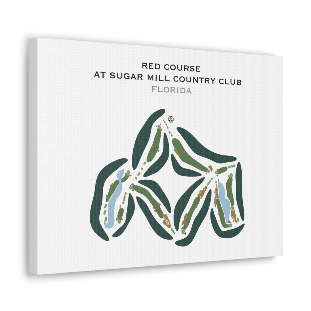 Red Course at Sugar Mill Country Club, Florida - Printed Golf Courses
