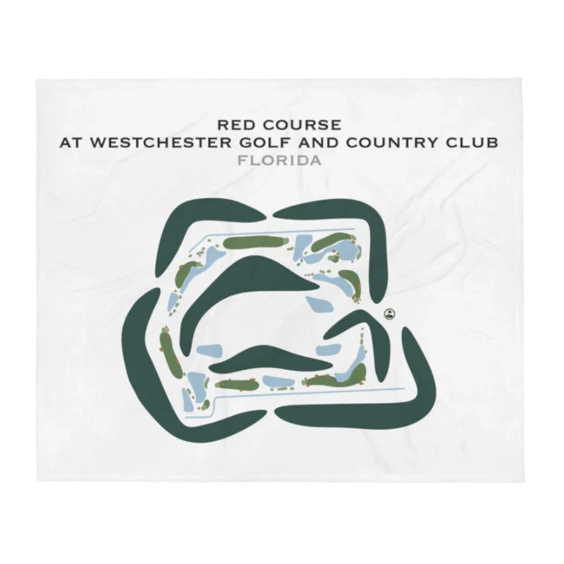 Red Course at Westchester Golf & Country Club, Florida - Printed Golf Courses