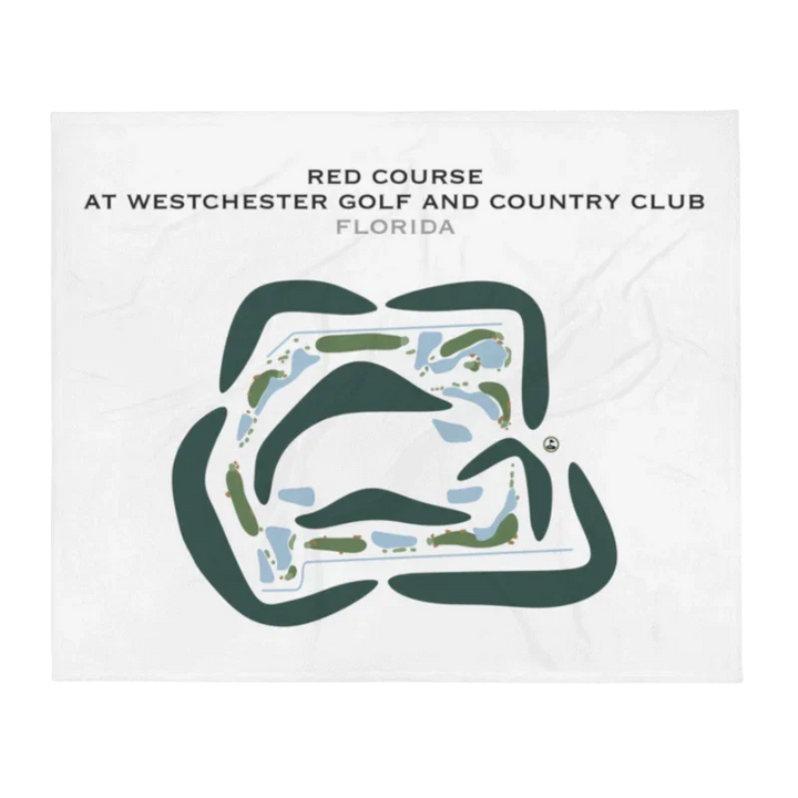 Red Course at Westchester Golf & Country Club, Florida - Printed Golf Courses