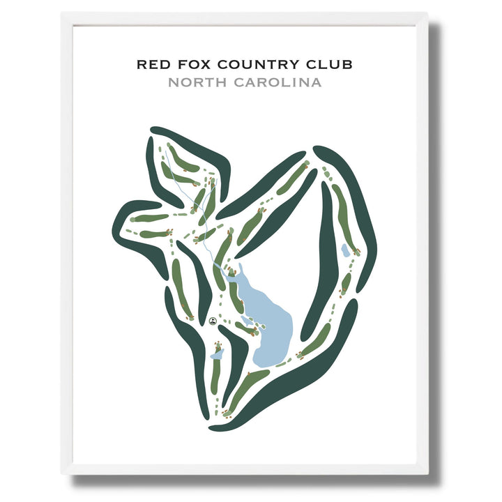 Red Fox Country Club, North Carolina - Printed Golf Courses