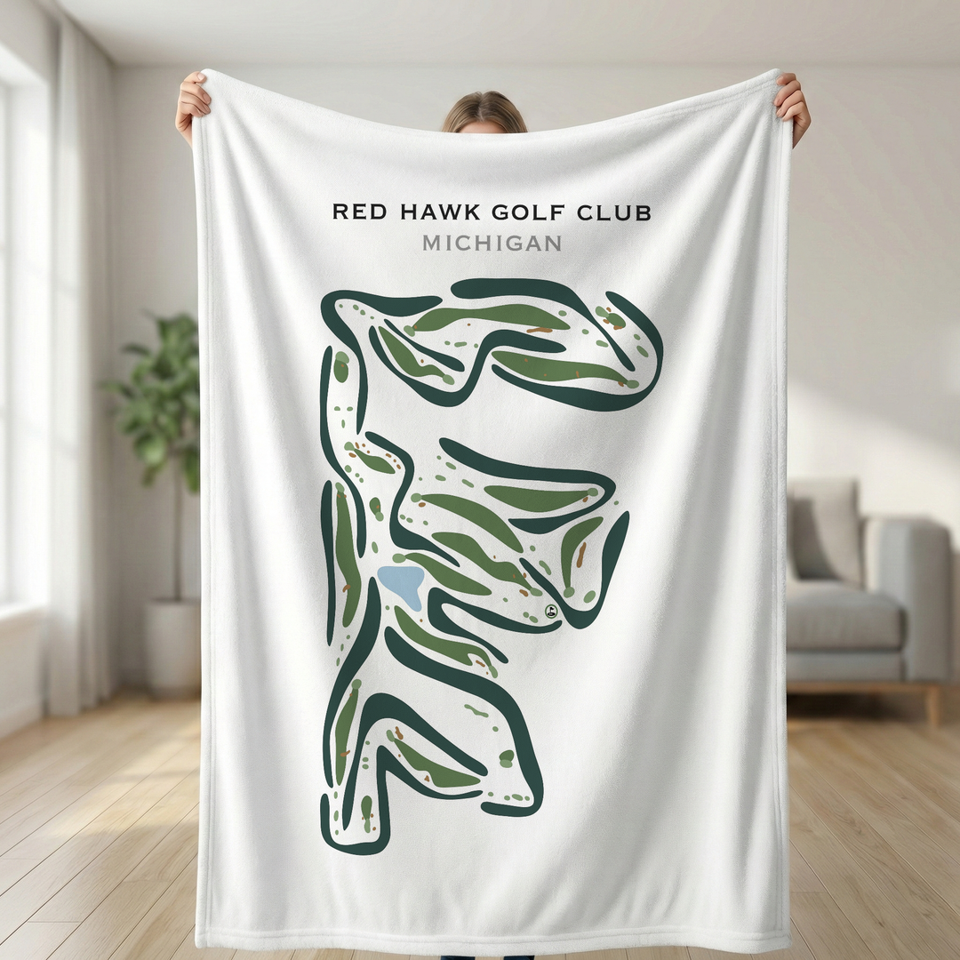 Red Hawk Golf Club, Michigan - Printed Golf Courses