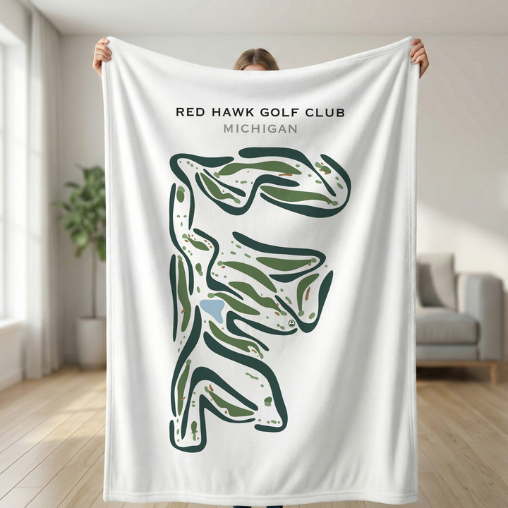 Red Hawk Golf Club, Michigan - Printed Golf Courses
