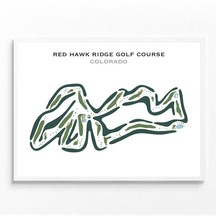Red Hawk Ridge Golf Course, Colorado - Printed Golf Courses
