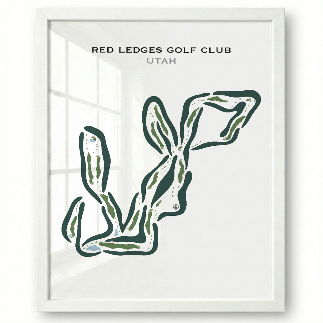 Red Ledges Golf Club, Heber Utah - Printed Golf Courses