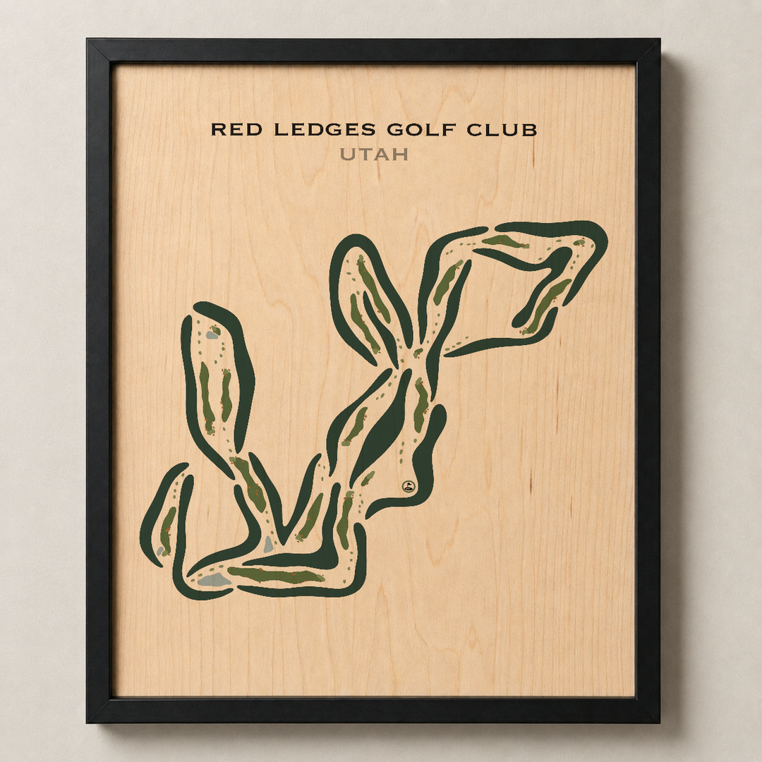 Red Ledges Golf Club, Heber Utah - Printed Golf Courses