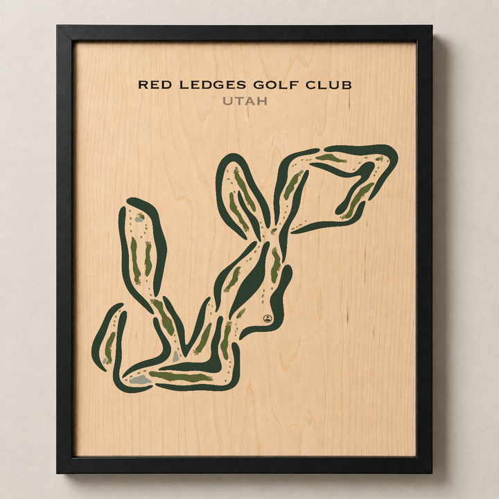 Red Ledges Golf Club, Heber Utah - Printed Golf Courses