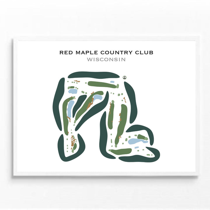Red Maple Country Club, Wisconsin - Printed Golf Courses