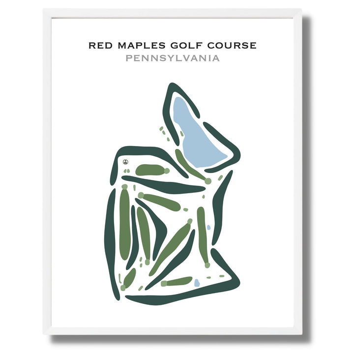 Red Maples Golf Course, Pennsylvania - Printed Golf Courses