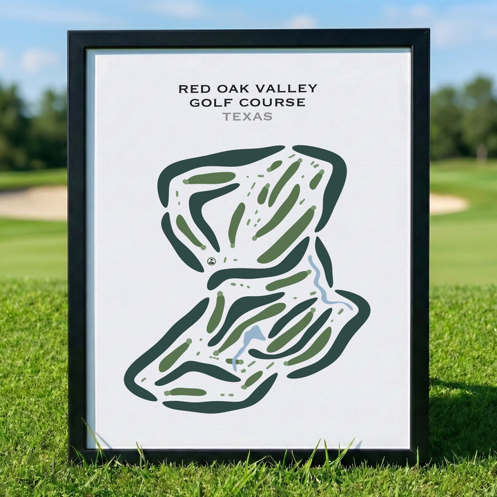 Red Oak Valley Golf Course, Texas - Printed Golf Courses