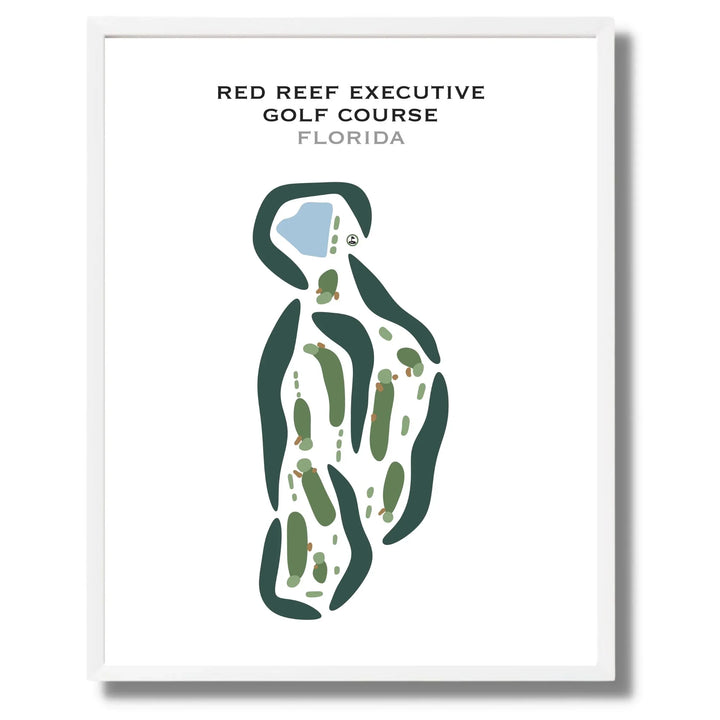 Red Reef Executive Golf Course, Florida - Printed Golf Courses