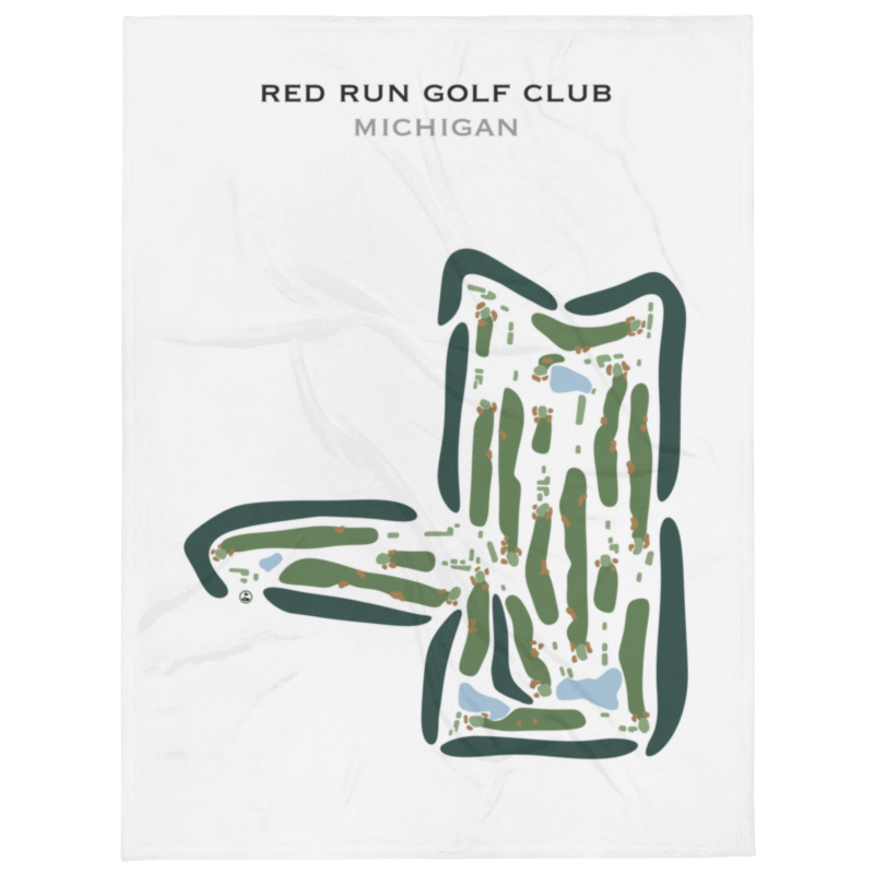 Red Run Golf Club, Michigan - Printed Golf Courses