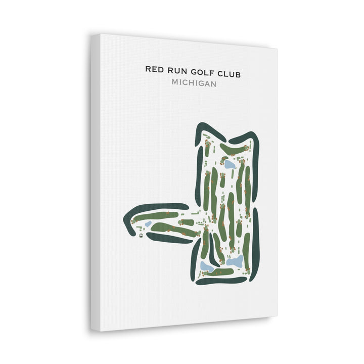 Red Run Golf Club, Michigan - Printed Golf Courses