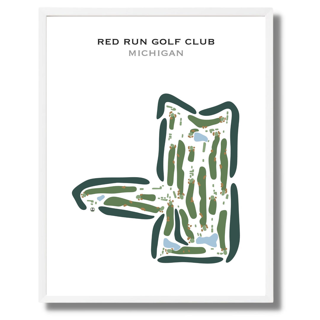 Red Run Golf Club, Michigan - Printed Golf Courses