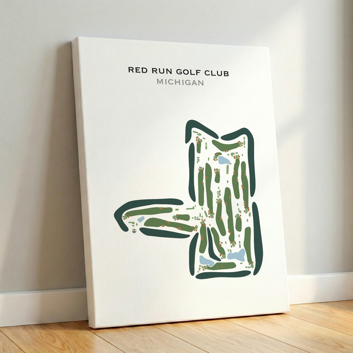 Red Run Golf Club, Michigan - Printed Golf Courses