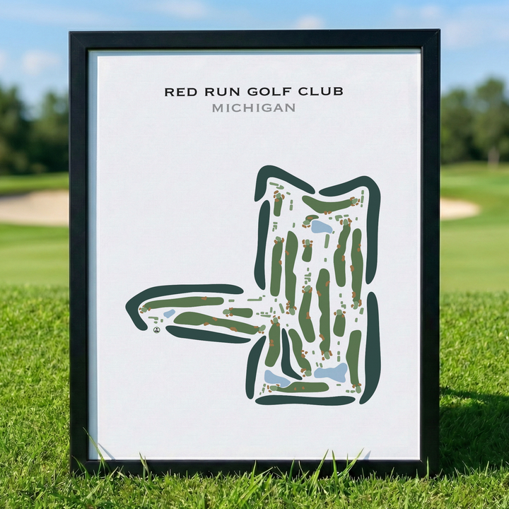 Red Run Golf Club, Michigan - Printed Golf Courses