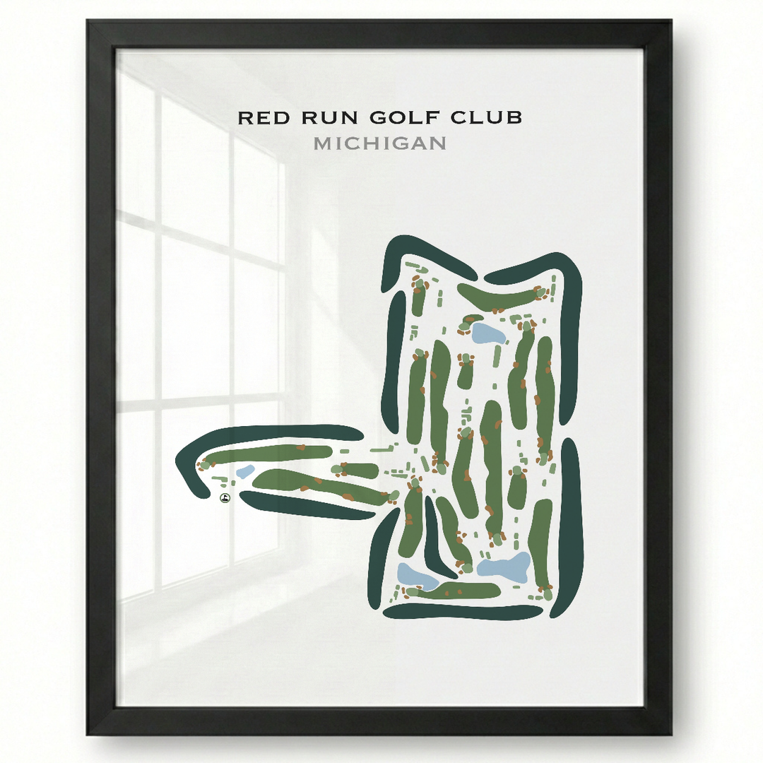 Red Run Golf Club, Michigan - Printed Golf Courses