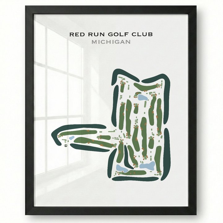 Red Run Golf Club, Michigan - Printed Golf Courses