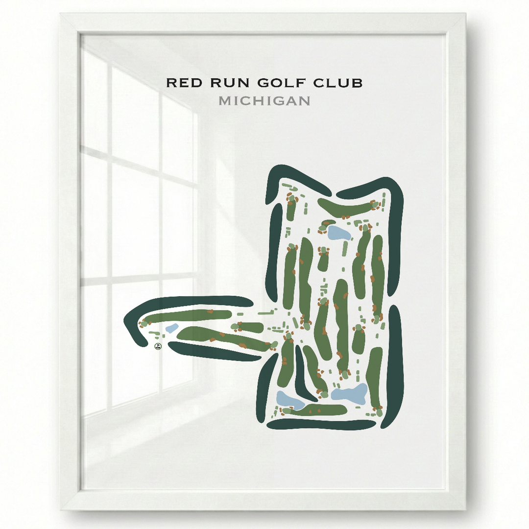 Red Run Golf Club, Michigan - Printed Golf Courses