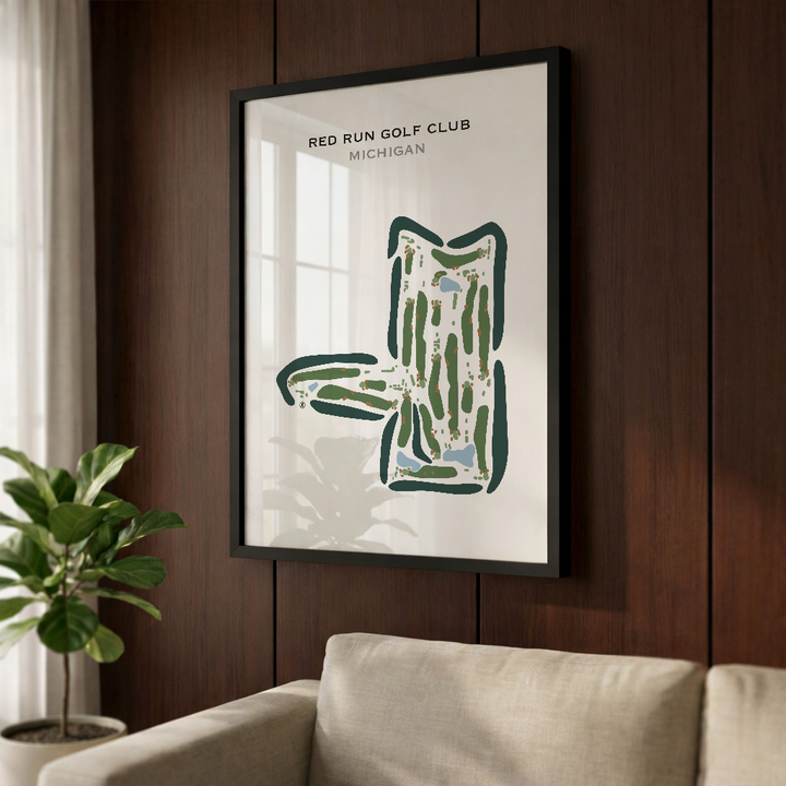 Red Run Golf Club, Michigan - Printed Golf Courses