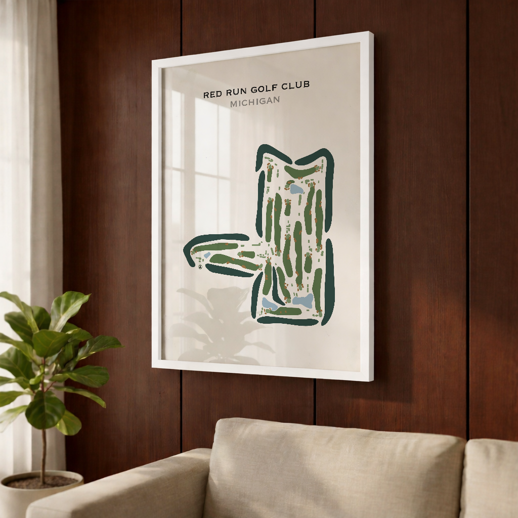 Red Run Golf Club, Michigan - Printed Golf Courses