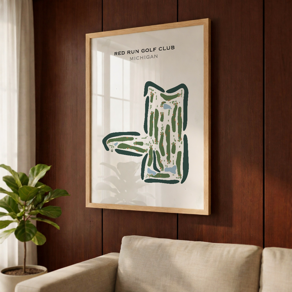 Red Run Golf Club, Michigan - Printed Golf Courses