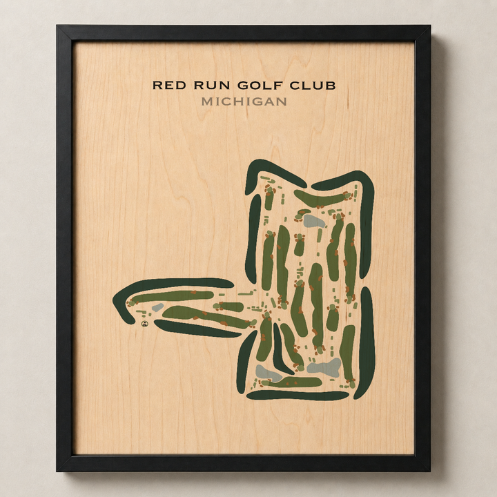 Red Run Golf Club, Michigan - Printed Golf Courses