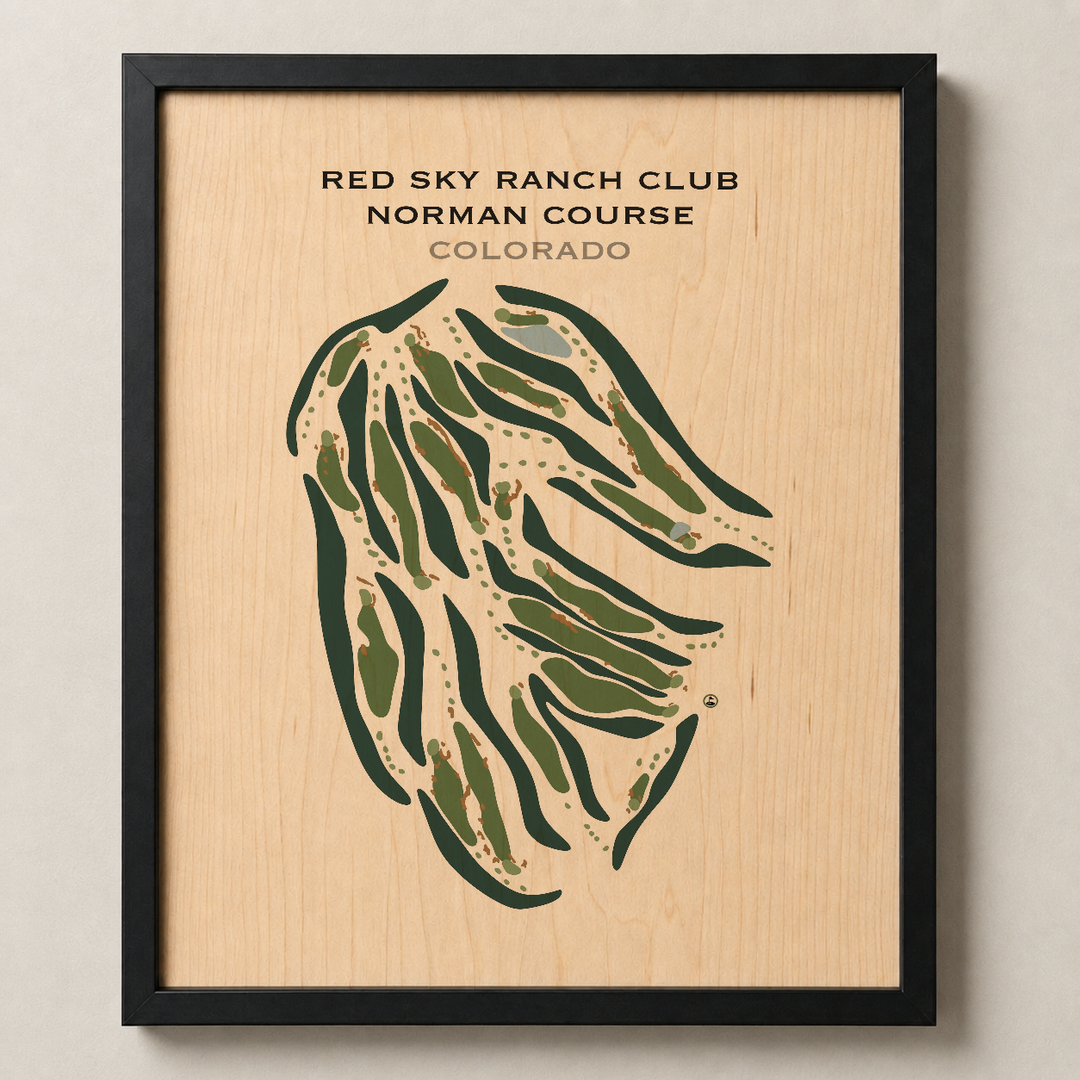 Red Sky Ranch Club Norman Course, Colorado - Printed Golf Courses