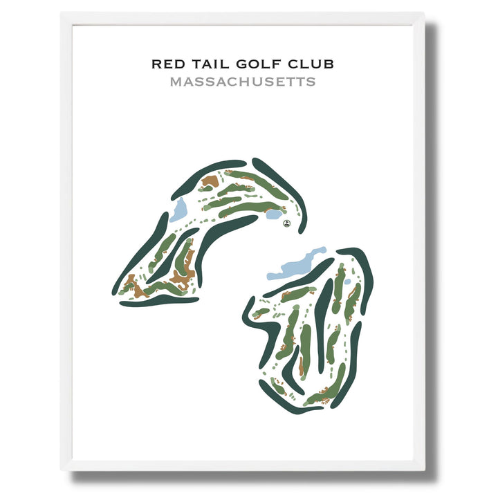 Red Tail Golf Club, Massachusetts - Printed Golf Course