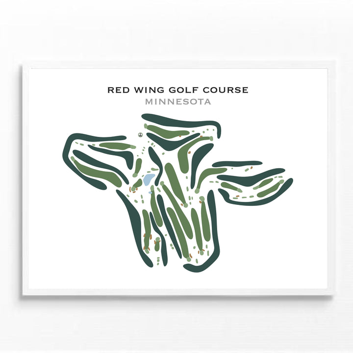 Red Wing Golf Course, Minnesota - Printed Golf Course