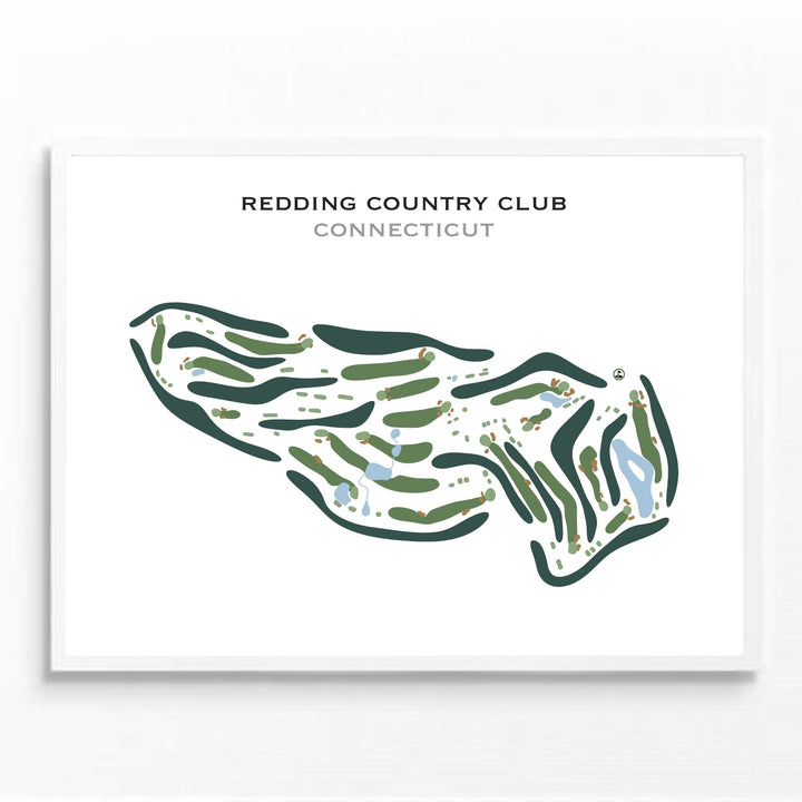 Redding Country Club, Connecticut - Printed Golf Courses