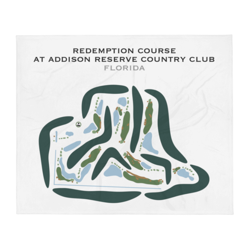 Redemption Course at Addison Reserve Country Club, Florida - Printed Golf Courses