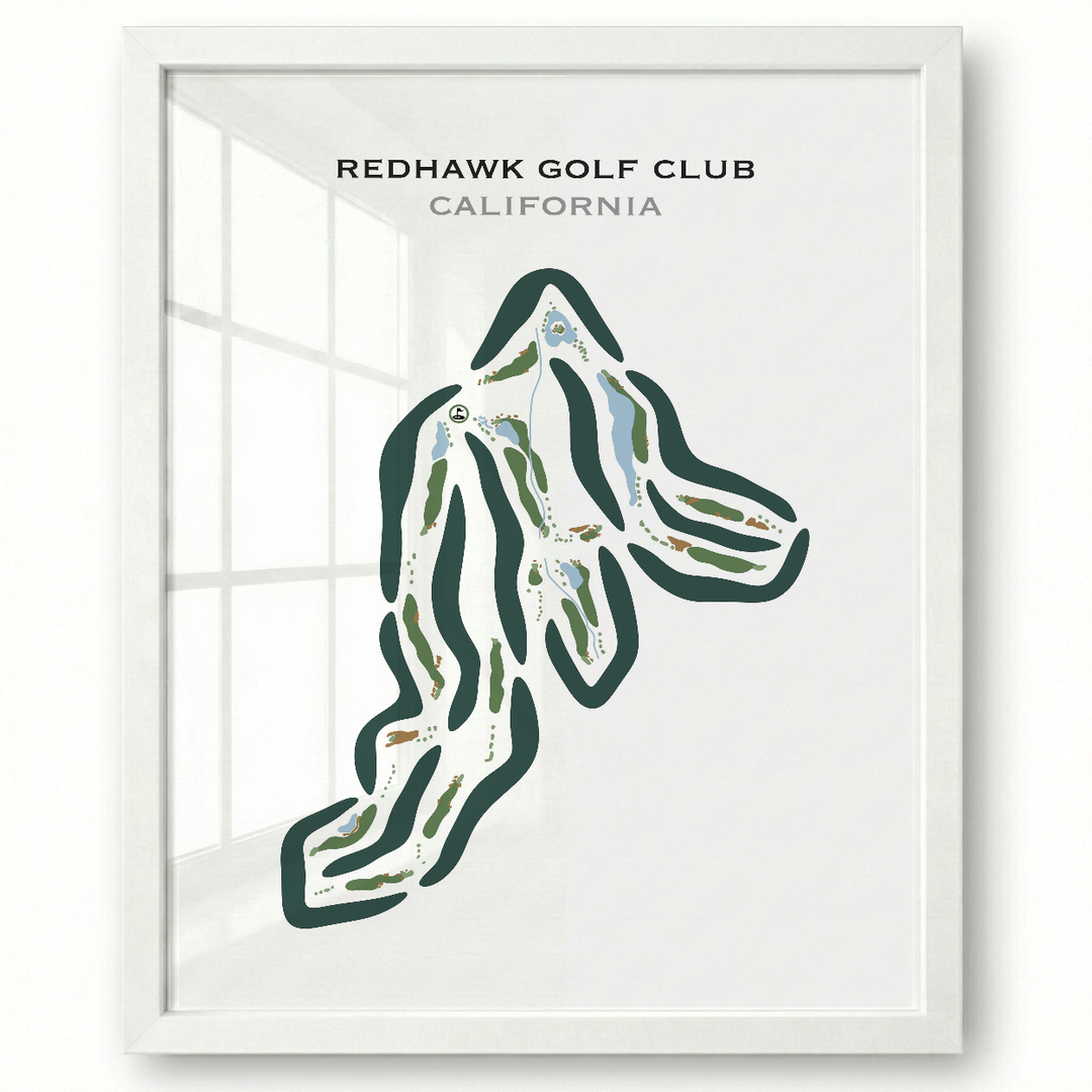 Redhawk Golf Club, California - Printed Golf Courses