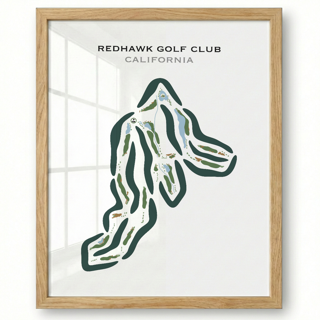 Redhawk Golf Club, California - Printed Golf Courses