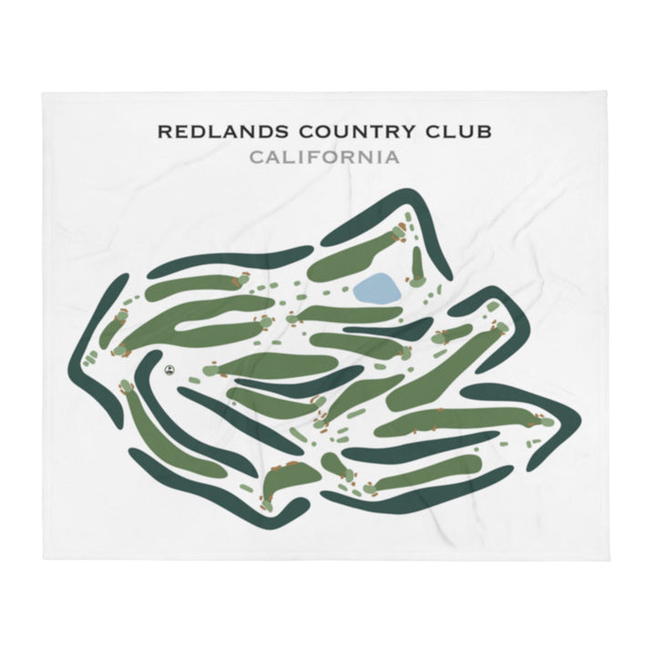 Redlands Country Club, California - Printed Golf Course