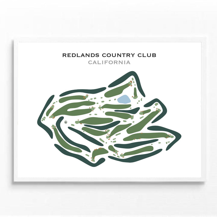 Redlands Country Club, California - Printed Golf Course