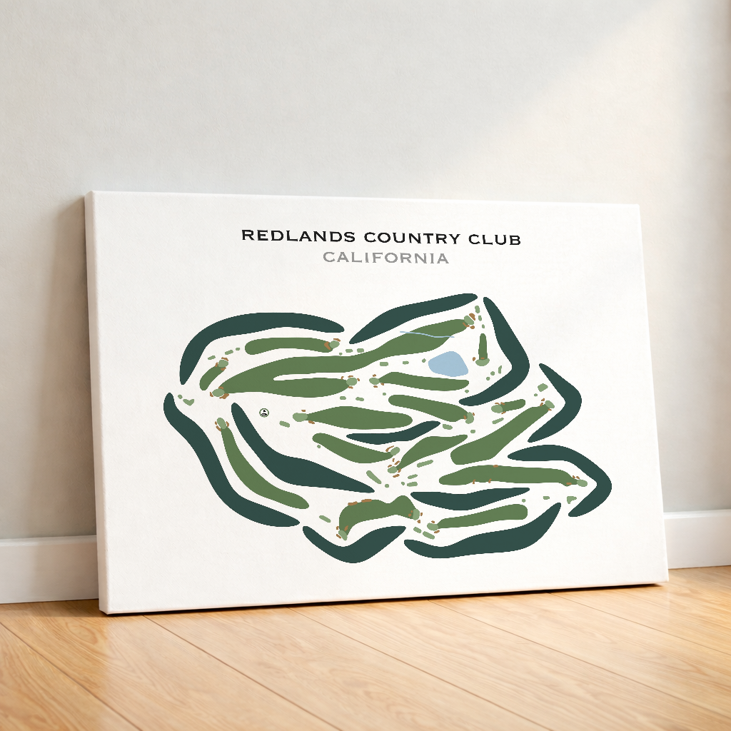 Redlands Country Club, California - Printed Golf Courses