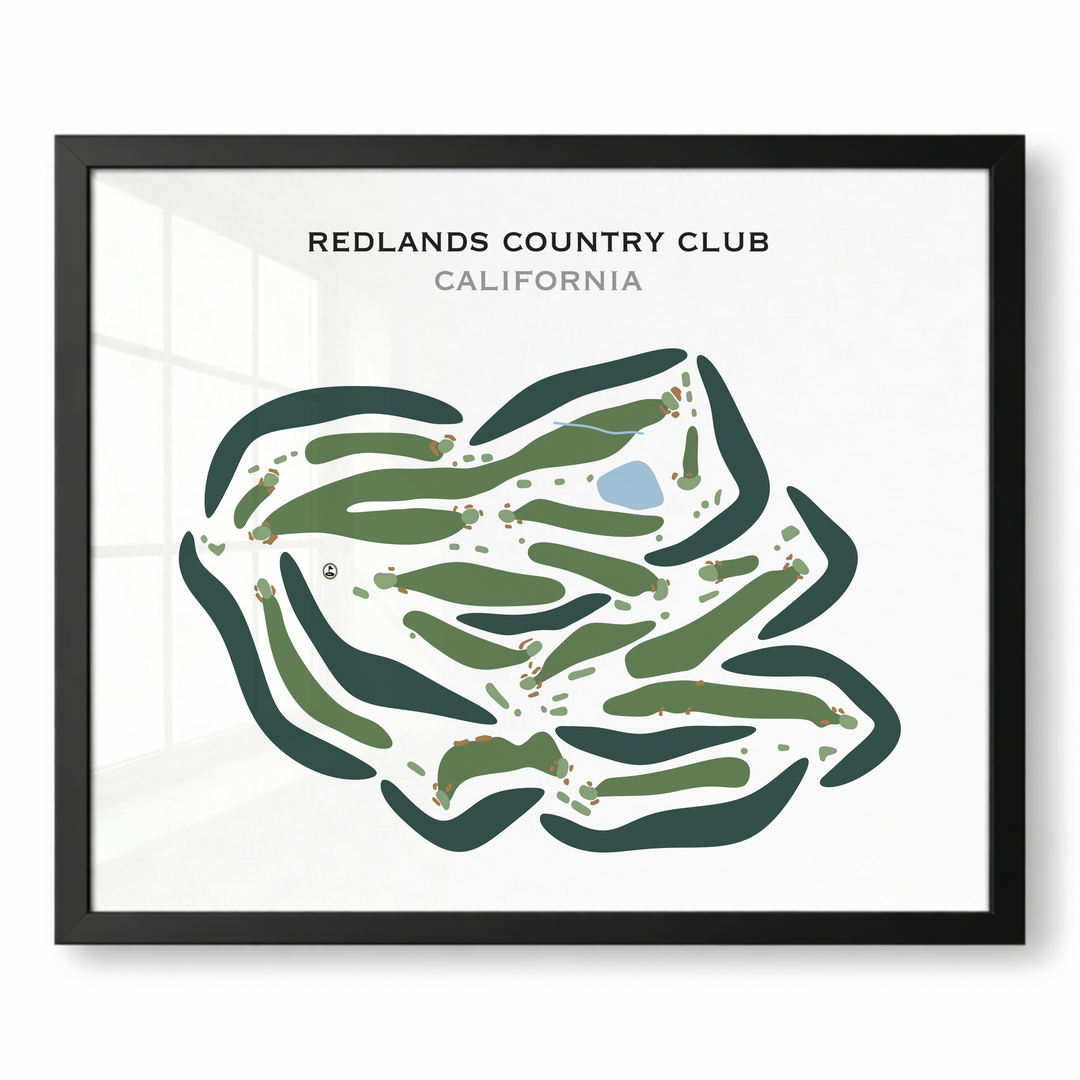 Redlands Country Club, California - Printed Golf Courses