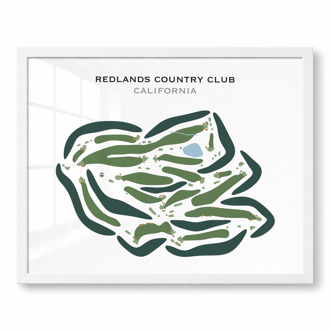 Redlands Country Club, California - Printed Golf Courses