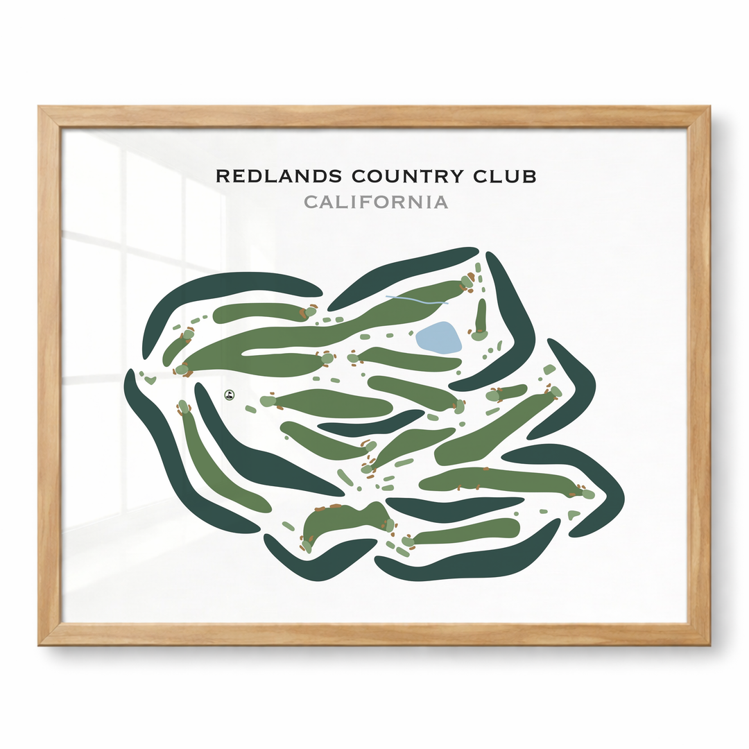 Redlands Country Club, California - Printed Golf Courses