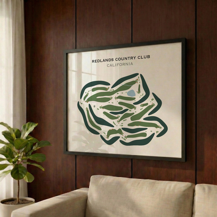 Redlands Country Club, California - Printed Golf Courses
