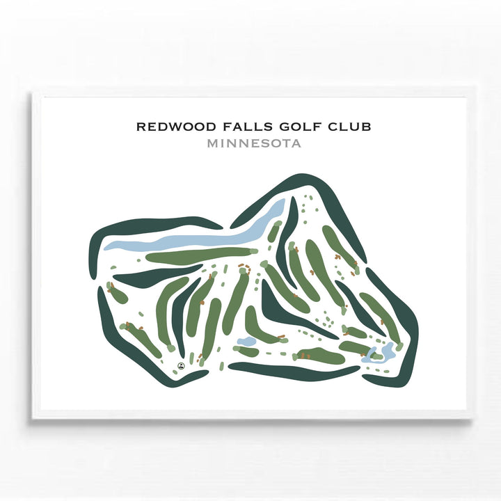 Redwood Falls Golf Club, Minnesota - Printed Golf Courses