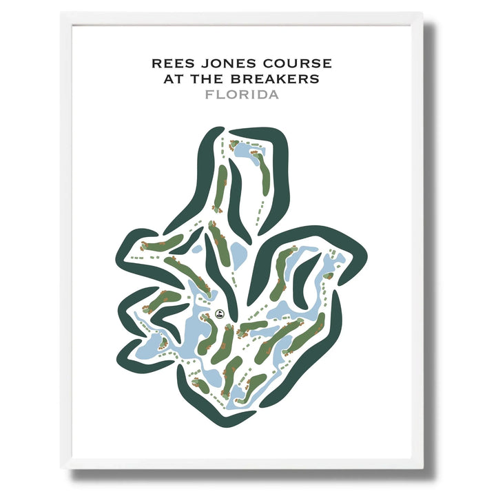 Rees Jones Course at The Breakers, Florida - Printed Golf Courses