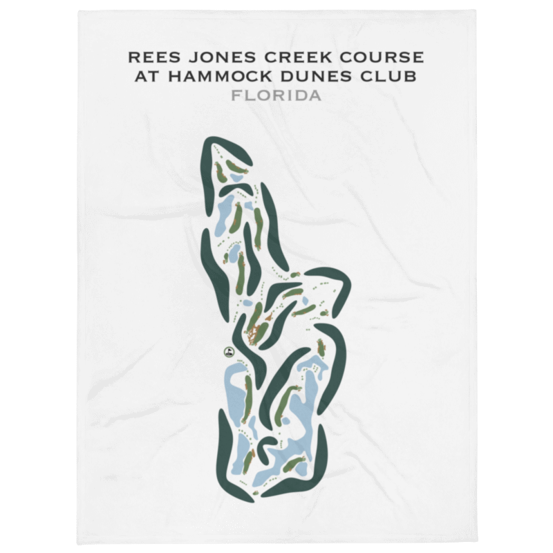 Rees Jones Creek Course at Hammock Dunes Club, Florida - Printed Golf Courses