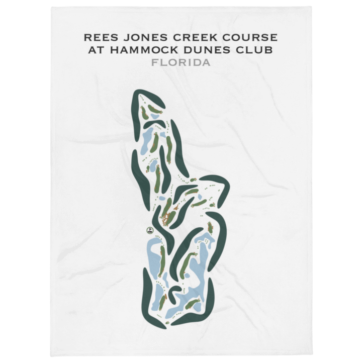 Rees Jones Creek Course at Hammock Dunes Club, Florida - Printed Golf Courses