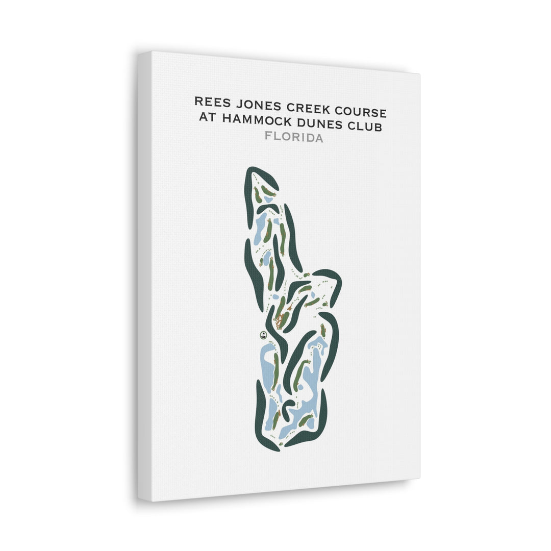 Rees Jones Creek Course at Hammock Dunes Club, Florida - Printed Golf Courses