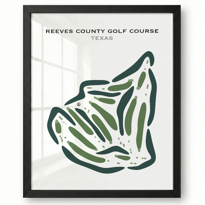 Reeves County Golf Course, Texas - Printed Golf Courses