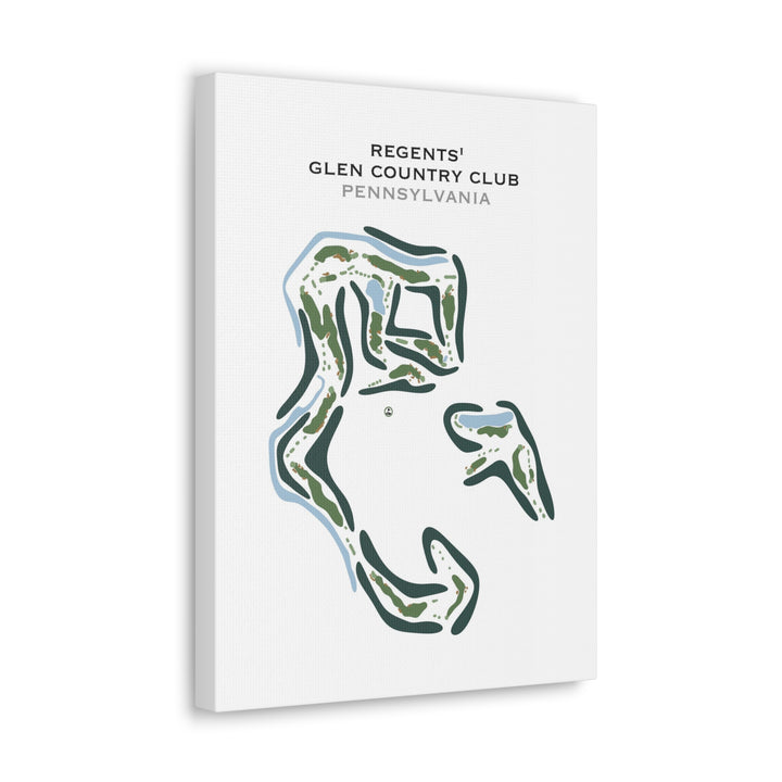 Regents' Glen Country Club, Pennsylvania - Printed Golf Course