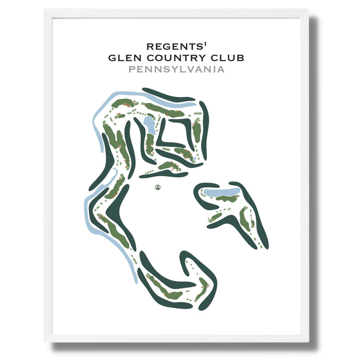 Regents' Glen Country Club, Pennsylvania - Printed Golf Course